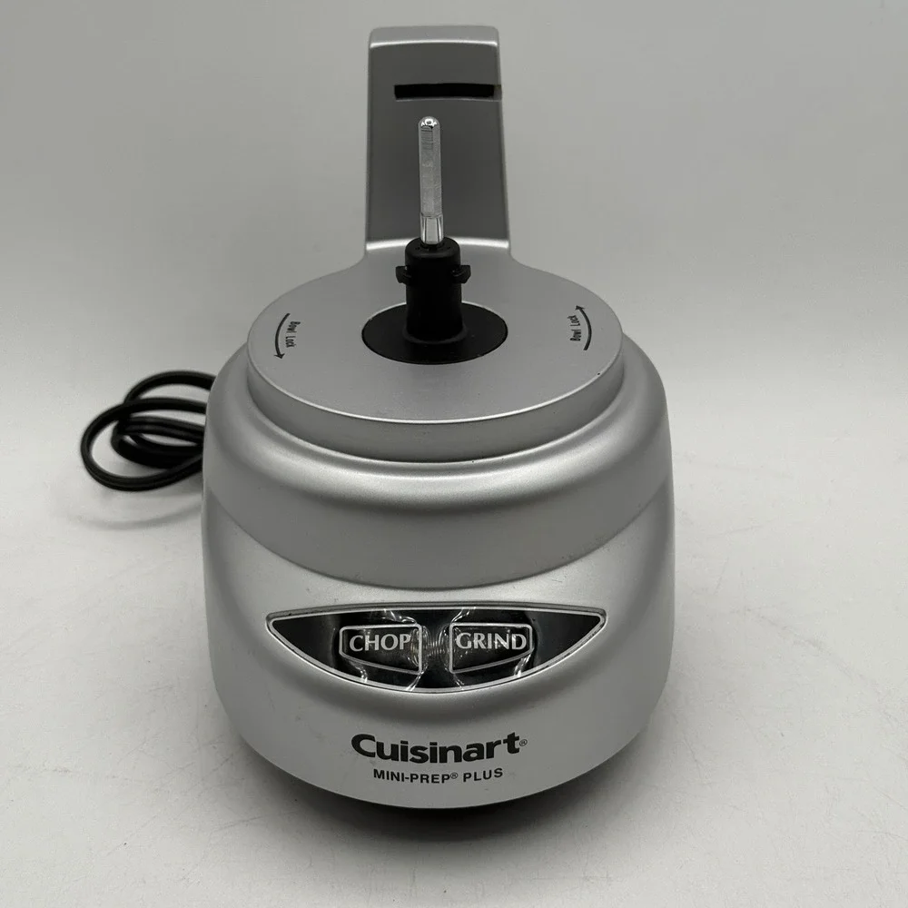 Cuisinart Mini-Prep Plus Food Processor DLC-2A Chopper Motor Silver Base Tested